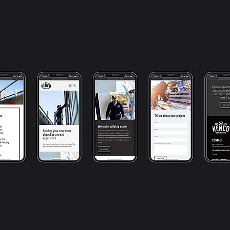 Kenco Construction Mobile Website