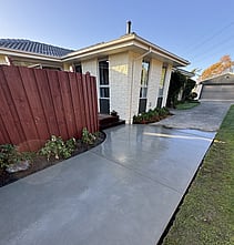 Sponge finish Concrete Hornby 