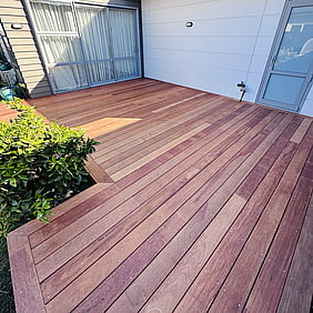 kwila deck over concrete patio christchurch