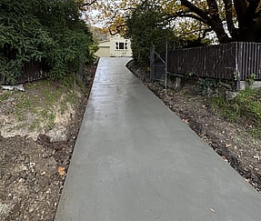 Concrete hill driveway port hills concrete hill driveway canterbury christchurch