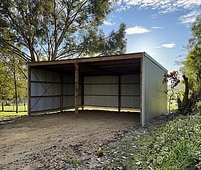 2 bay pole shed canterbury