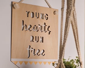 Young hearts run free sign