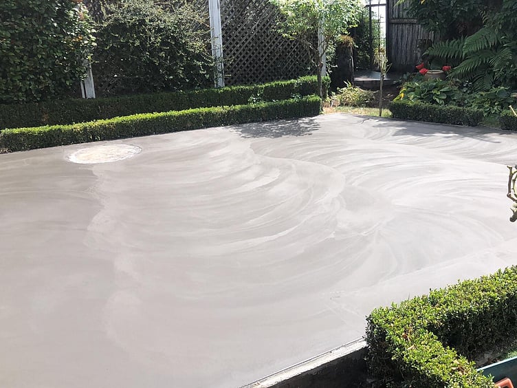 Large concrete pad