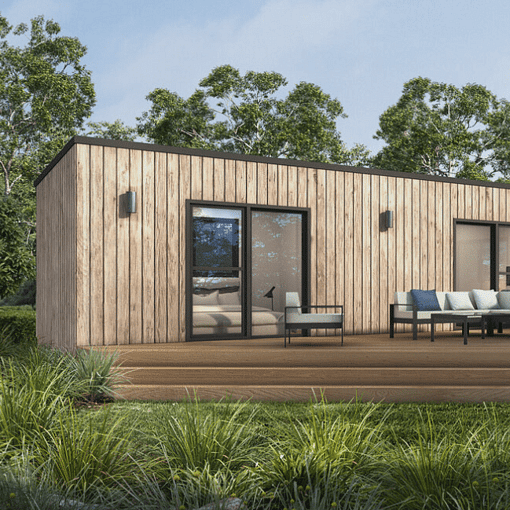 Image of a Whitechurch Construction Limited tiny home cabin. Waikato, New Zealand.