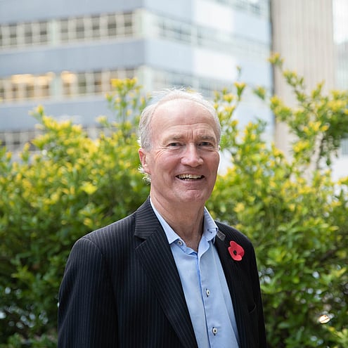Richard Westlake, Founder and Managing Director of Westlake Governance, part of GGA, standing outdoors in a business suit, highlighting his expertise in governance and board leadership.