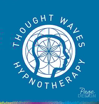 Logo design by Page Design Ltd for Though Waves Hypnotherapy, Papamoa NZ