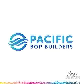 Logo Design by Page Design Ltd for Pacific BOP Builders, Pāpāmoa, NZ