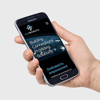 Website Design for AllRecruits by Page Design Ltd