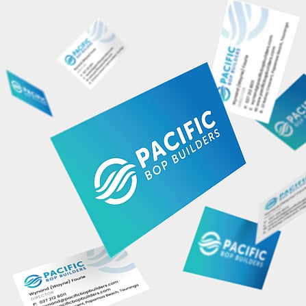 Business Cards designed for Pacific BOP Builders by Page Design Ltd