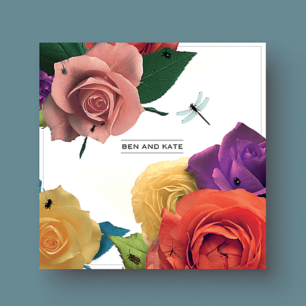 Wedding Stationery design by Page Design Ltd for Ben and Kate