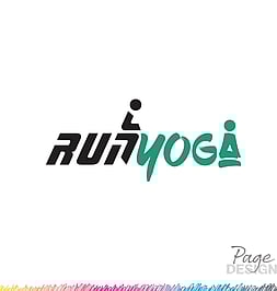 Logo Design by Page Design Ltd for RunYoga, Rotorua, NZ