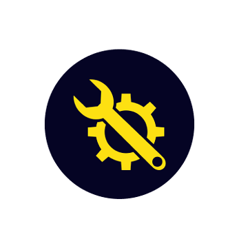 icon with spanner and cog