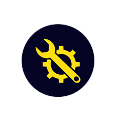 icon of spanner and cog