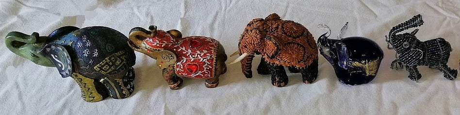 Community Collection of Elephants at Morrinsville Museum