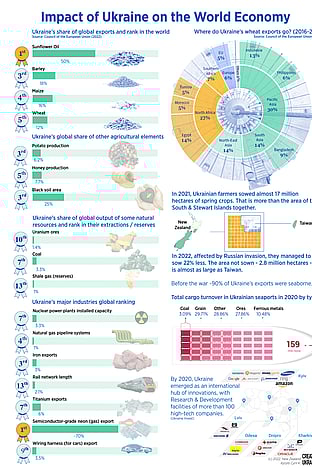 Share of imports from Ukraine into the world's countries
