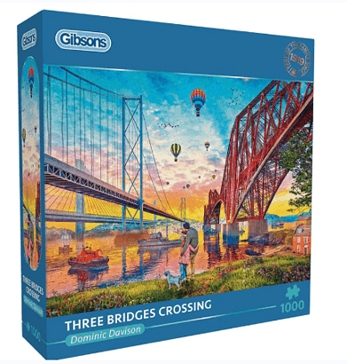 1000 Piece Jigsaw Puzzle:  Three Bridges Crossing