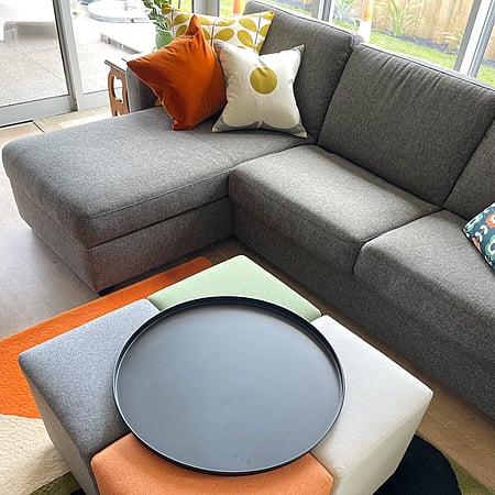 Bespoke footstools by Julia Empson, Interior designer and stylist. Waikato, New Zealand