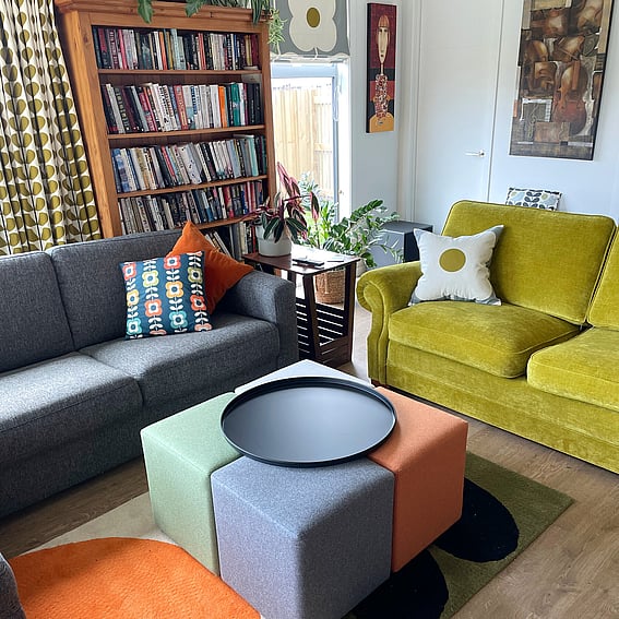 Re-Upholstery and styling by Julia Empson, Interior designer and stylist. Waikato, New Zealand