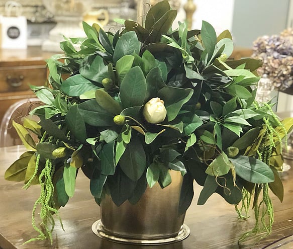 Faux flower styling by Julia Empson Interiors. Ohaupo, Hamilton, New Zealand,