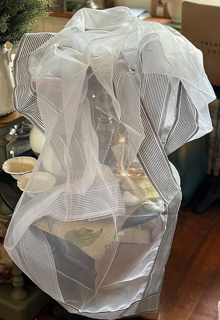 Image of Linen & More organza food throws. Buy online via Julia Empson Interior Design & Styling. Ohaupo, Waikato. New Zealand.
