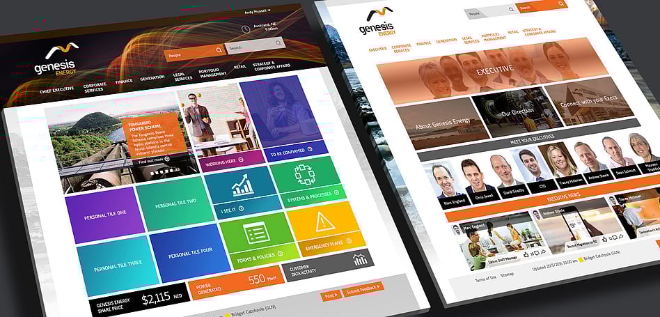 GENESIS ENERGY - INTRANET DESIGN