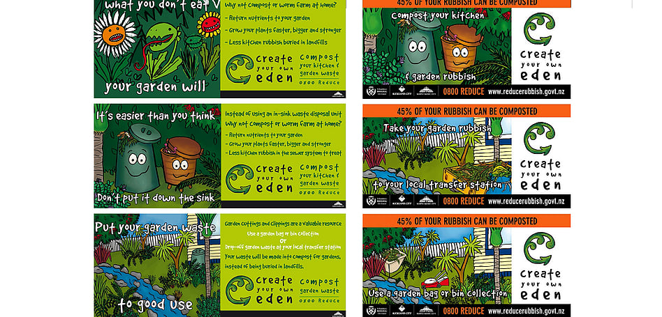 NORTH SHORE CITY COUNCIL - COMPOSTING BUS BACK ADVERTS