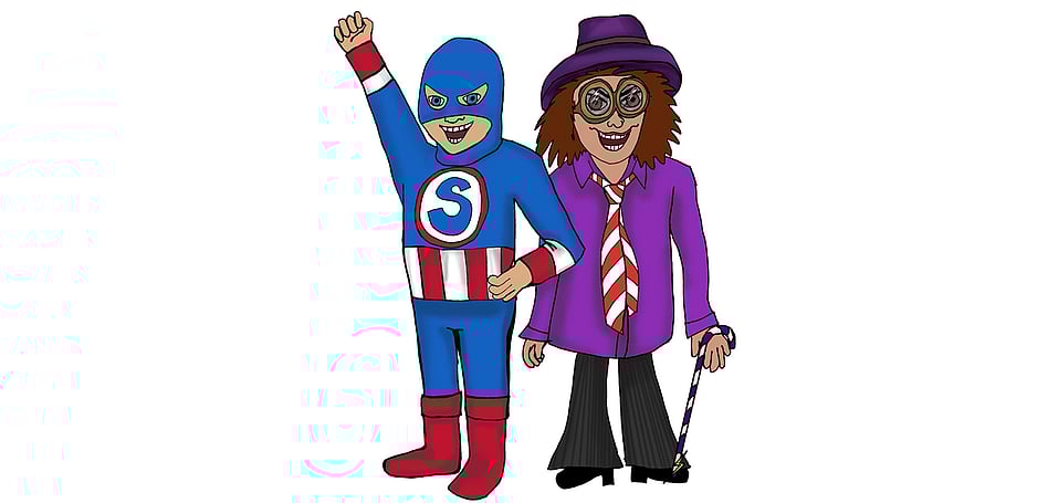 COCKLE BAY SCHOOL - SUPERSTAN SCHOOL PLAY ILLUSTRATION