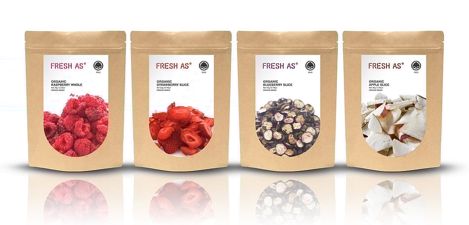 FRESH AS - ORGANIC RANGE PACKAGING