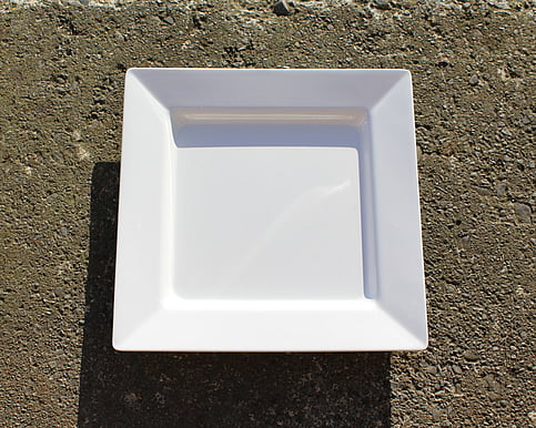 square melamine platter