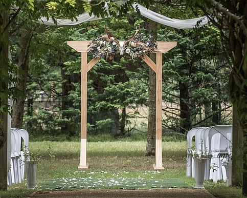 wooden arch
