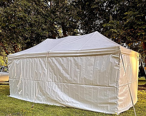 stretch frame tent DIY