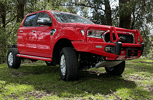Featuring an ARB Summit Bull Bar, Revo 10,000lb Winch, ARB Side Steps, ARB Recovery Point, ARB Under Vehicle Protection Plate, Safari Snorkel and Hayman Reese X-Bar Towbar.
