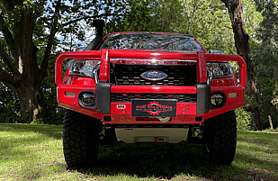 Featuring an ARB Summit Bull Bar, Revo 10,000lb Winch, ARB Side Steps, ARB Recovery Point, ARB Under Vehicle Protection Plate, Safari Snorkel and Hayman Reese X-Bar Towbar.