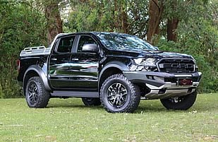 2019 Ford Ranger Raptor featuring a Rhino Evolution Bullbar fitted with Lightbar and Runva Premium Winch with Custom Built Dogbox & Storage (Foster Engineering)