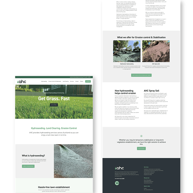 Auckland Hydroseeding Website