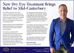 New Dry Eye Treatment Brings Relief to Mid-Canterbury