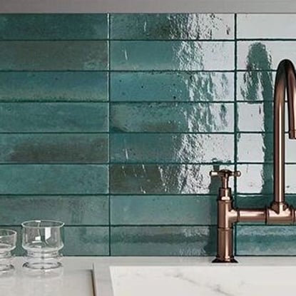 Kashgar Artic Blue Cambridge Tiles