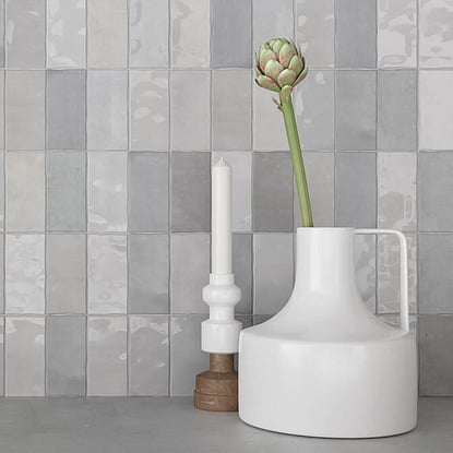 Fez Grey Gloss and Matt Cambridge Tiles