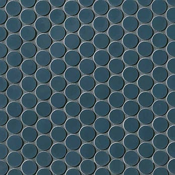 Boston Petrolio Mosaico Round Cambridge Tiles