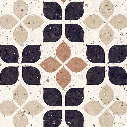 Frammenti Terracotta Fiore Cambridge Tiles