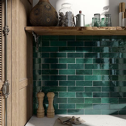 Artisan Moss Green Cambridge Tiles