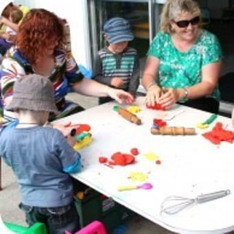 Sprouts playgroup play-dough fun
