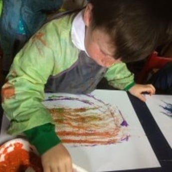 in-home painting fun