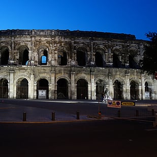 The amphitheatre of N&icirc;mes, France.