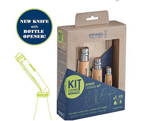 Perfect for picnics, camping, and hiking, this kit embodies convenience and style.Made in France, it brings gourmet capabilities to your outdoor lifestyle.