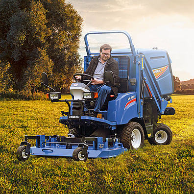 Iseki front rotary mower collector 