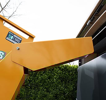 Stevens Chipper Shredder Discharge Chute for Easy Mulch Collection