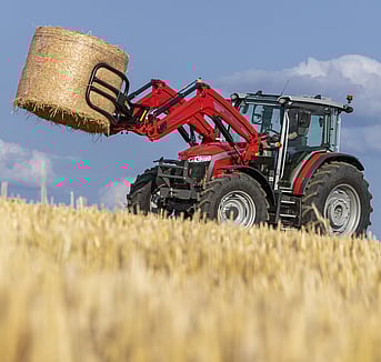 Massey Ferguson 5M with Loader and Bale Grab