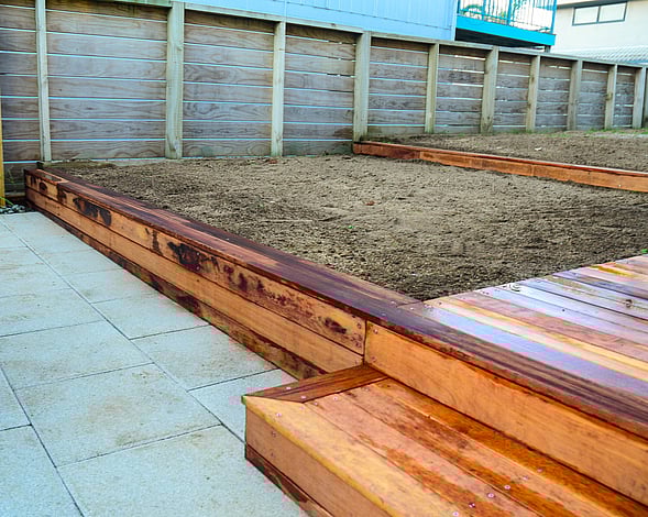 Retaining Walls and steps