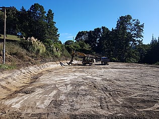 landscaping and earth pile clearing, drainage, site drainage Hastings section earthmoving in Hastings
